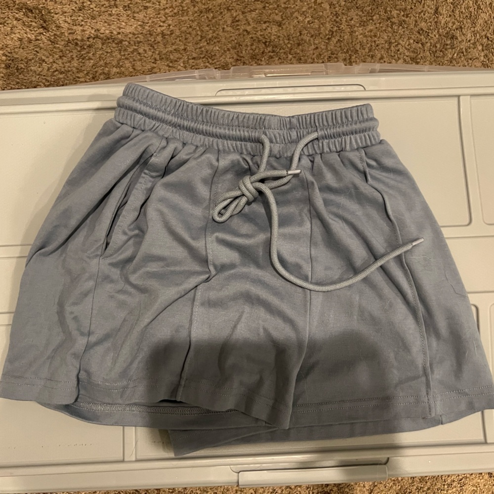 Cider High Waist Gray Shorts